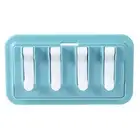 1 Set Organizer Shelf Easy to Clean Hygienic Keep Drying Foldable 4 Hooks