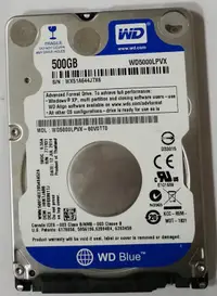 在飛比找露天拍賣優惠-二手良品 WD 2.5吋 500G SATA 硬碟 WD50