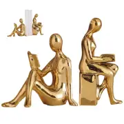 Human Shape Book Ends Unique Design Simple Fashionable Decorative Bookends