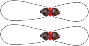 Tecno-3 Push Double System - Sidi Tecno-3 Push Double System Pair - Red/Black -