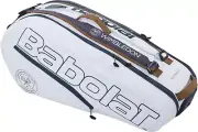 Babolat Pure Racquet Holder X6 Wimbledon Tennis Bag (White/Grey)