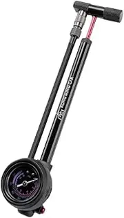 Ｓｉｍｈｏａ Bike Shock Pump Front Fork Pump with Air Release Button Bicycle Tire Inflator with Gauge Bike Tyre Pump for Mountain Bike