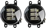 2 Pieces Car Right + Left Fog Light Built-In 3030 LED Beads H11 ，Compatible With Lexus CT200H 2011 2012 2013 2014 2015 2016 2017(White 1)