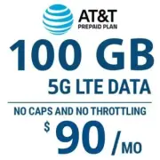 AT&T Hotspot 100 GB 5G LTE Data plan (Bring Your Own Device)