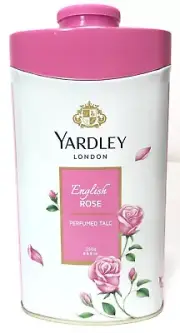 New Yardley London Perfumed Talc English Rose Talcum Powder 8.8 Oz (250 G)