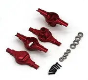 RC Remote Control Car Compatible with 1/16 Jimny Suzuki Metal Upgrade Accessories Front and Rear Axle Housing with Bearing (Color : Red)