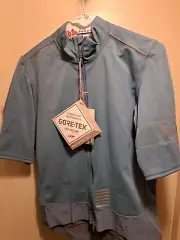 Rapha MEN'S PRO TEAM SHORT SLEEVE GORE-TEX WINDSTOPPER JERSEY Blue Large NWT