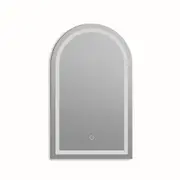 TOOLKISS Arched LED Wall Mirror Bathroom Mirrors Makeup Anti-fog 60cm x 100cm