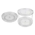Rotating Kitchen Shelf Cupboard Spice Jars Dispenser Storage Tray Rack Organiser