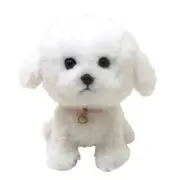 PUPS! Small Bichon Friese Puppy Soft Toy For Kids Stuffed Animal Dog Plush Toy