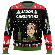 Pickle Rick Ugly Christmas Sweater Christmas Sweater Gift Santa Claus Pullover Men 3d Sweatshirt And 5 L
