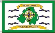 Northern Ireland Our Wee Country Flag 3' x 5' - North Irish Football Flags 90 x 150 cm - Banner 3x5 ft - AZ FLAG