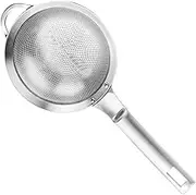 Ergonomic Design Oil Filter Strainer Stainless Steel Mesh Colander Easy to Hold Dishwasher Safe Great for Noodles Soybean Milk Cooking