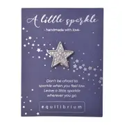 Gibson Gifts Equilibrium Silver Pin/Brooch A Little Sparkle Women Accessory