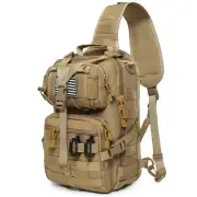 Tactical Sling Bag Backpack Military Rover Shoulder Sling Pack EDC Molle Assa...