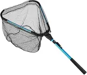LiFschal Aluminum Triangular Mini Fly Fishing Net - Foldable Portable Fish Landing Net for Anglers