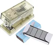 Veemoon 1 Set Transparent Stapler of Versatile Handheld Stapler for Students Home Office and Travel Quick Stapling Cutting and Punching