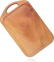 Wooden Bread Charcuterie Cutting Board with Handle for Meat Cheese Bread 13x8 in