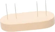 NUOBESTY Doll Display Base for Girls Toys 3D Crochet Doll Stand Rack Wood Stainless Steel