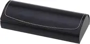 [Yardenfun] Handmade PU Leather Vintage Pattern Glasses Case Durable Hard Shell Protective Eyewear Holder for Frames