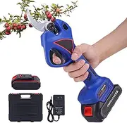 Electric Pruning Shears with 49800mAh Large Capacity Battery, 21V Cordless Battery Secateurs for Effortless Tree Trimming, Cuts Branches up to 50mm Diameter, Garden Pruner Scissors, Portable Handheld
