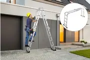 Certa 4.7m Multipurpose Aluminium Foldable Ladder with Standing Platforms