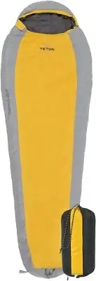 TETON Sports Sleeping-Bags Ultralight Sleeping Bag 20F Short, Orange