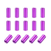 15 Pcs M3x12mm Round Aluminum Standoff Column Spacer Female Purple for DIY
