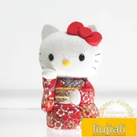 在飛比找露天拍賣優惠-日本代購柿沼東光手工制HelloKitty凱蒂貓和服招財貓人