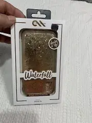 Apple iPhone XR Waterfall Phone Case Gold Bronze Moving Glitter 10’ Drop New Box