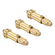 Bolt Basin Bath Sink Drain Waste Click Clack Brass Push Spring Plug 3pack