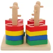 Brain Teaser Game Geometric Shapes Peg Geometric Block Puzzle