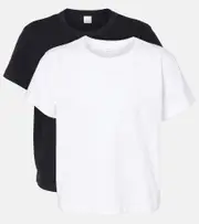 [Leset] Leset Margo set of 2 cotton jersey T-shirts AU 14 white
