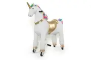 Unicorn Ride On Animal Toy for Kids, Rainbow - Large