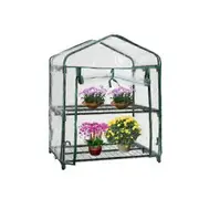Greenhouse Cover Transparent Easy Assembly PVC Roller Zipper Design Greenhouse Plant Cover Garden Dual Layer