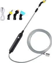 Sprayer Wand,Stainless SteelElectric Watering Wand with Extendable Handle,USB Rechargeable Handheld Garden Hose Nozzle Sprayer Replacement Sprayer Wand for Planting, Flowering 3M/226 (Color : 5m)