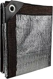 99% Reflective Aluminet Shade Cloth with Grommets 2m x 4m Sunshade Cloth Garden Cover Shade Mesh