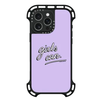 iPhone 16 Pro Max Ultra Bounce Case MagSafe Compatible Girls Can Purple by Martina Martian