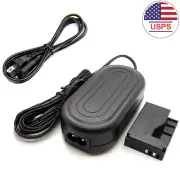 7.4V AC Adapter Power Supply w/ DR-E15 DC Coupler For Canon EOS 100D SLR Camera