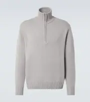 [Allude] Allude Cashmere half-zip sweater AU 87 grey