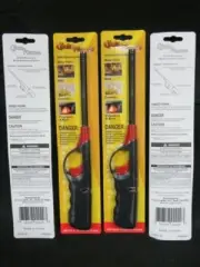 CLICK N FLAME, CHILD RESISTANT MULTI-PURPOSE REFILLABLE BBQ LIGHTER 6-PACK NEW