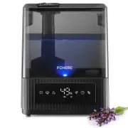 FOHERE 6L Cool and Warm Mist Humidifier for Home, Top Fill Ultrasonic Humidif...