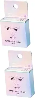 SHERCHPRY 2Pcs Eyebrow Drawing Rulers Simple Mapping Tools for Symmetrical Eyebrow Makeup for Professionals and Practitioners Durable and Easy to Use