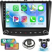 2G 64G Android Car Stereo Radio CarPlay for Lexus IS250 2006-2010, Rimoody 10.1 Inch Touch Screen Android Auto Mirror Link Bluetooth FM/RDS GPS WiFi HiFi SWC Backup Camera