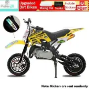 Dirt Bike 49CC 50CC Pocket Bikes Stroke Engine Mini Motorcycle Go Kart Kid Adult