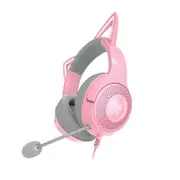 Razer Kraken V2 Kitty Ears Gaming Headset - Pink