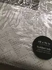 West Elm Two (2) 1 Pr Curtains 48x96 NIP! White With Tan Dots