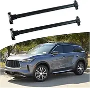 Cross Bars Compatible for Infiniti QX60 L51 2022-2025 Crossbar Luggage Carrier Roof Rack Rail Carrier Lockable 2PCS(Black)
