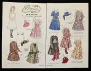 Vintage Pat Stall Paper Doll, Florence & her Frocks from 1887, 1984 Uncut, VTG