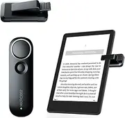 Remote Control Page Turner for Kindle, Accessories for Kindle Reading, Clicker Page Turner for iPad Tablets Phones eBooks Novels Comics Taking Photos, Built-in Flashlight, Black